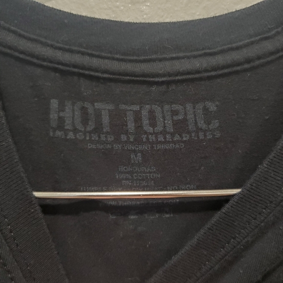 Neko Samurai Unisex T-Shirt Hot Topic Black Short Sleeve Size Medium EUC cat - Picture 3 of 4